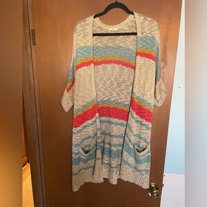 Mystree Short sleeve long cardigan/duster